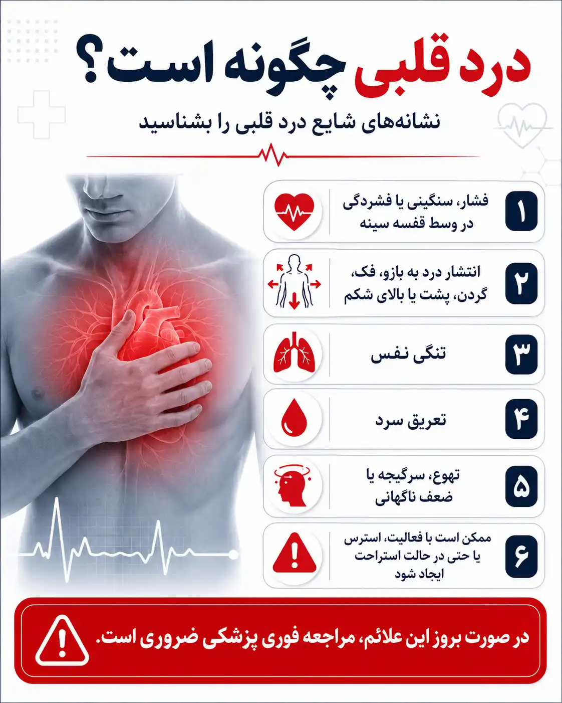 درد قلبی چگونه است؟